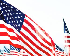 American flags