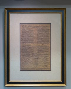 Constitution for the United States, framed